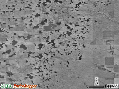 Hoffman township, South Dakota satellite photo by USGS