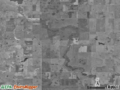 Allison township, South Dakota satellite photo by USGS