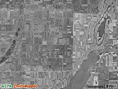 Harmon township, South Dakota satellite photo by USGS