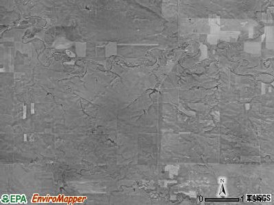 Burdick township, South Dakota satellite photo by USGS