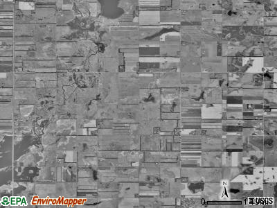 South Detroit township, South Dakota satellite photo by USGS