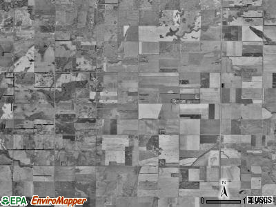 Lowell township, South Dakota satellite photo by USGS