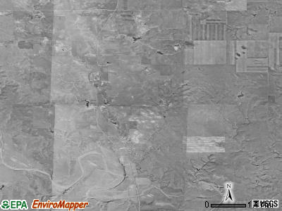 Fredlund township, South Dakota satellite photo by USGS