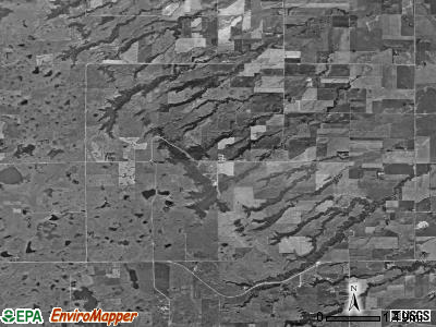 Long Hollow township, South Dakota satellite photo by USGS