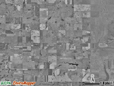 Carlisle township, South Dakota satellite photo by USGS