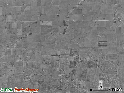Round Grove township, Illinois satellite photo by USGS
