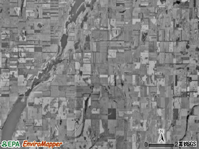 Claremont township, South Dakota satellite photo by USGS