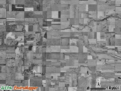 Hickman township, South Dakota satellite photo by USGS