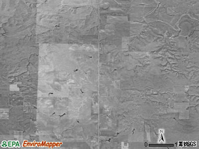 Cash township, South Dakota satellite photo by USGS