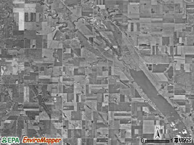 Becker township, South Dakota satellite photo by USGS