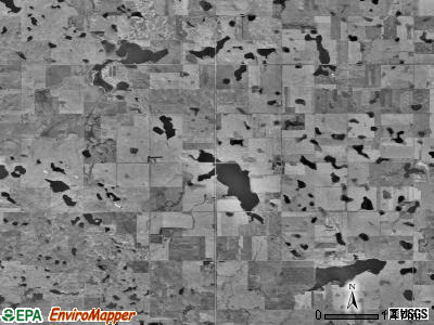 Modena township, South Dakota satellite photo by USGS