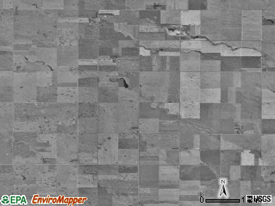 Rosette township, South Dakota satellite photo by USGS