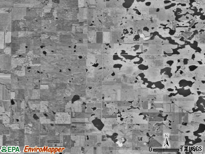 Independence township, South Dakota satellite photo by USGS