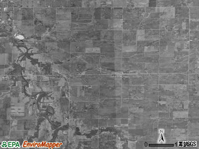 Newtown township, Illinois satellite photo by USGS