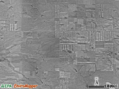 Plateau township, South Dakota satellite photo by USGS