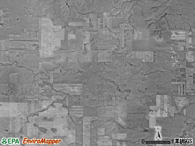 Bison township, South Dakota satellite photo by USGS