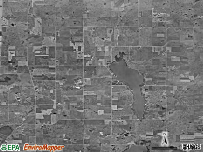 Kosciusko township, South Dakota satellite photo by USGS