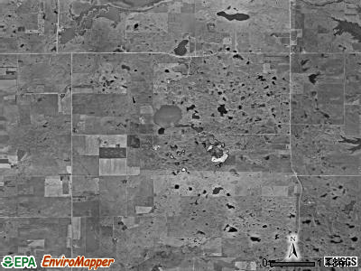 One Road township, South Dakota satellite photo by USGS