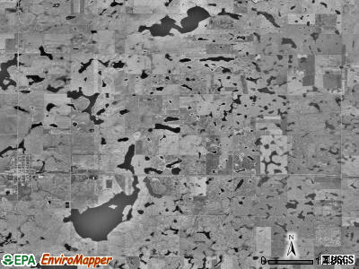 Bryant township, South Dakota satellite photo by USGS