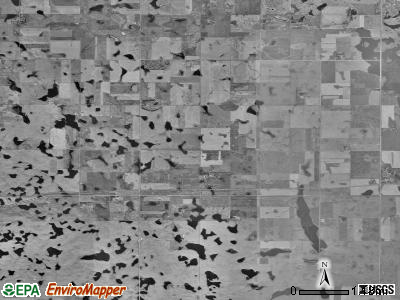 Cottonwood Lake township, South Dakota satellite photo by USGS