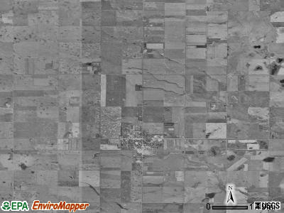 Ipswich township, South Dakota satellite photo by USGS