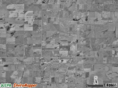 Fountain township, South Dakota satellite photo by USGS