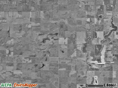 Cortlandt township, South Dakota satellite photo by USGS