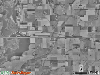 Henry township, South Dakota satellite photo by USGS