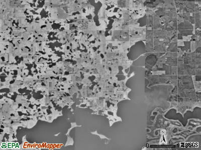 Grenville township, South Dakota satellite photo by USGS