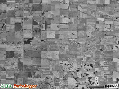 Union township, South Dakota satellite photo by USGS