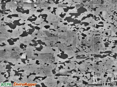 Raritan township, South Dakota satellite photo by USGS