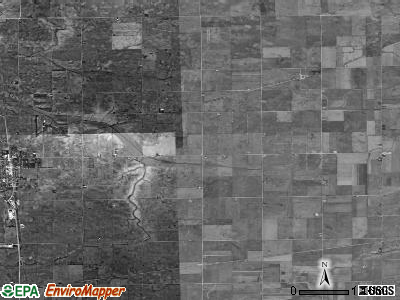 Roberts township, Illinois satellite photo by USGS