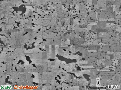 Montpelier township, South Dakota satellite photo by USGS