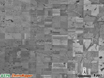 Harmony township, South Dakota satellite photo by USGS
