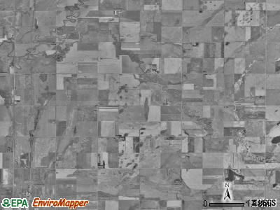 East Hanson township, South Dakota satellite photo by USGS