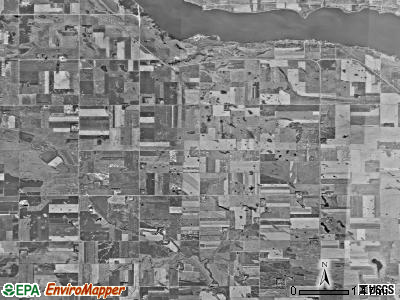 Geneseo township, South Dakota satellite photo by USGS