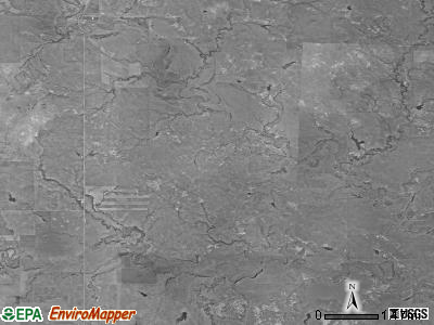 Hall township, South Dakota satellite photo by USGS