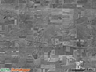 Ortley township, South Dakota satellite photo by USGS