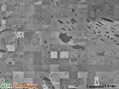Liberty township, South Dakota satellite photo by USGS