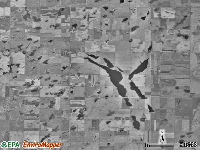 Kent township, South Dakota satellite photo by USGS