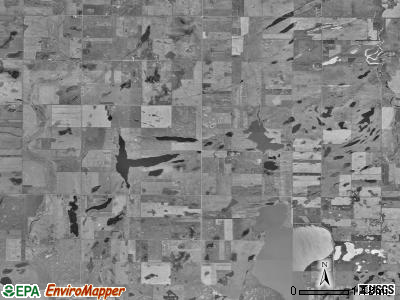 Clear Lake township, South Dakota satellite photo by USGS