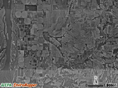 Bald Bluff township, Illinois satellite photo by USGS