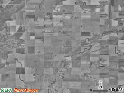 East Rondell township, South Dakota satellite photo by USGS