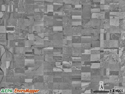 Bates township, South Dakota satellite photo by USGS