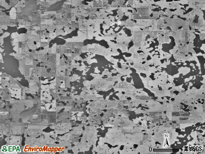 Butler township, South Dakota satellite photo by USGS