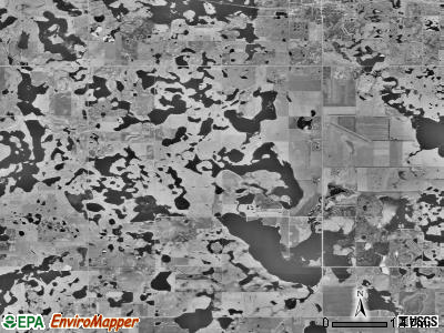 Rusk township, South Dakota satellite photo by USGS