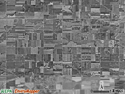 Kilborn township, South Dakota satellite photo by USGS