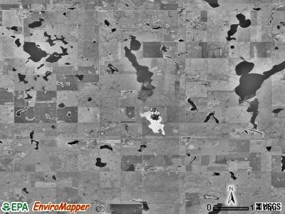 Clark township, South Dakota satellite photo by USGS