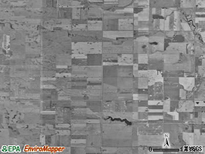 Emerson township, South Dakota satellite photo by USGS