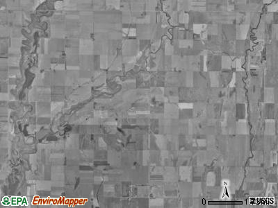 La Prairie township, South Dakota satellite photo by USGS
